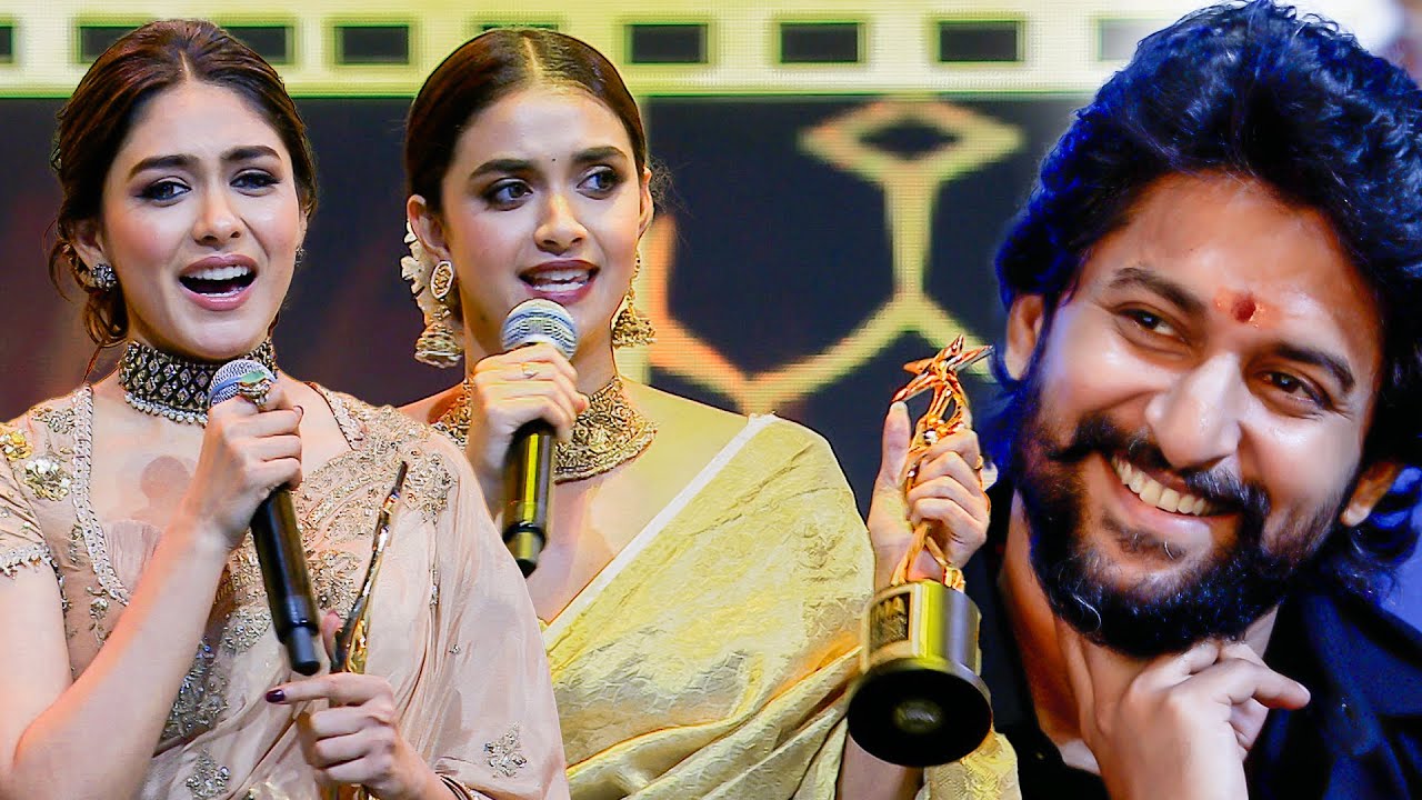 Nani Cheers for Mrunal Thakur & Keerthy Suresh&rsquo;s Award-Winning Speeches at SIIMA 2024