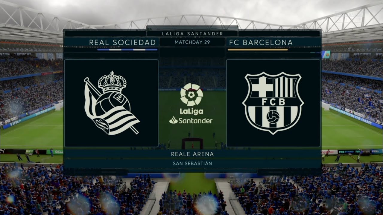 @Nptk_boi #gameplay Real Sociedad vs FC Barcelona La Liga Santander matchday 29