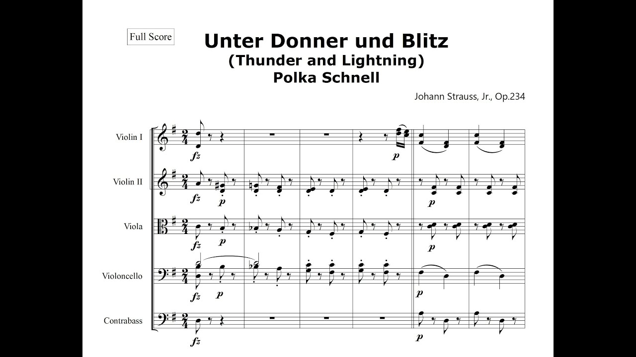J.Struass II - Unter Donner und Blitz