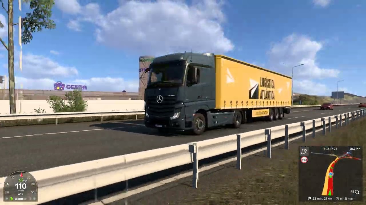 Euro Truck Simulator 2 Delivery packaged food across Spain (17 t) №1