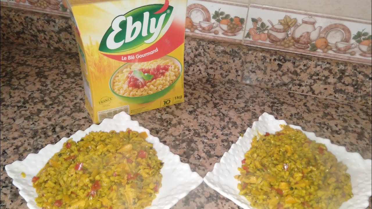 هربل او القمح المفسخ او شرشم بطريفات الدجاج والفلفل الحلو