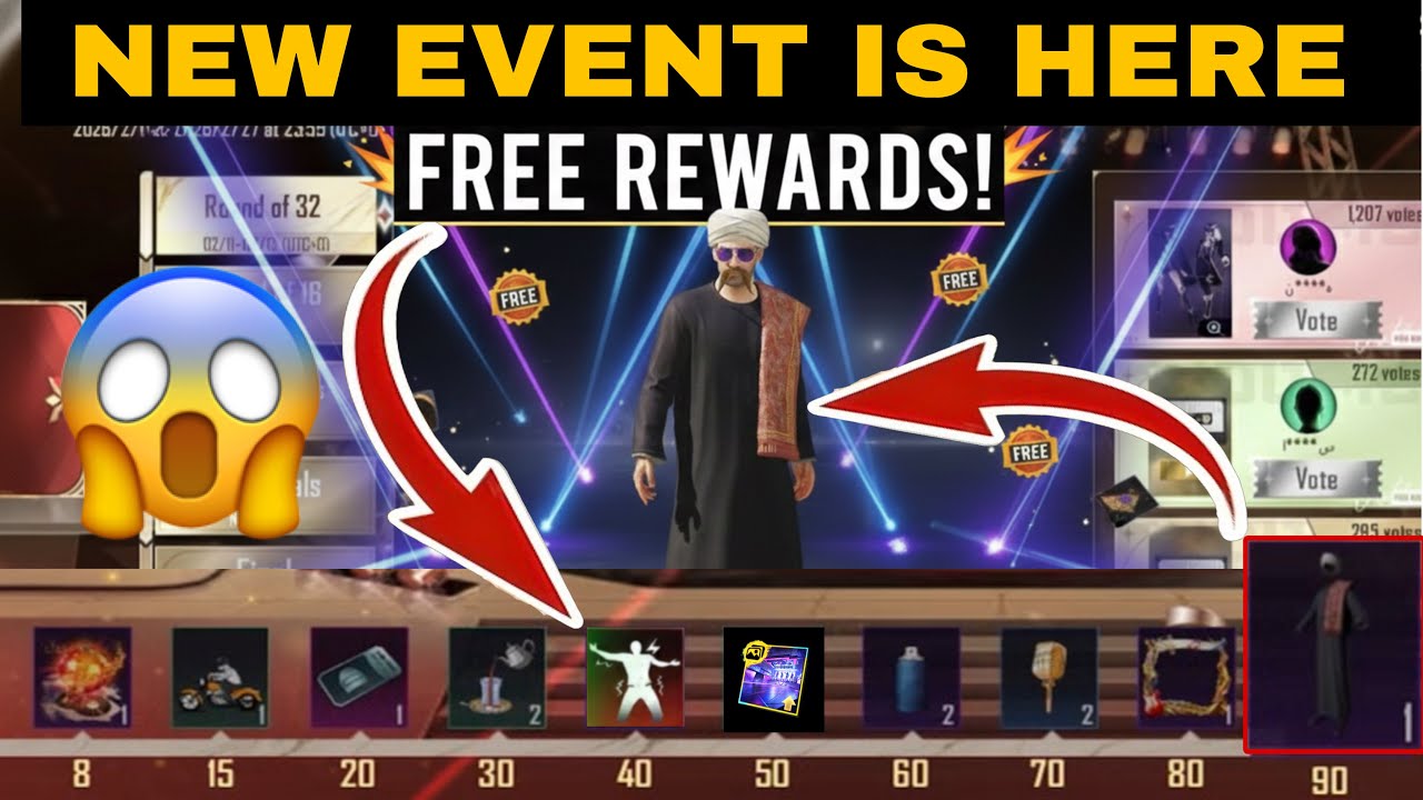 😱Get Free Permanente Set | Free Rewards New Event is Here | Free Popularity | Free Emote | PUBGM