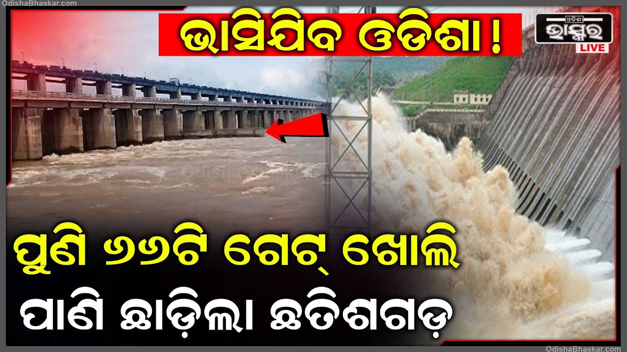 ସବୁ ଗେଟ୍ ଖୋଲିଦେଲା ଛତିଶଗଡ଼ ,ମାଡିଆସୁଛି ପାଣି ..ବଡ଼ ବନ୍ୟା ଆଶଙ୍କାରେ  ଓଡିଶା ! Hirakud Chattisgarh