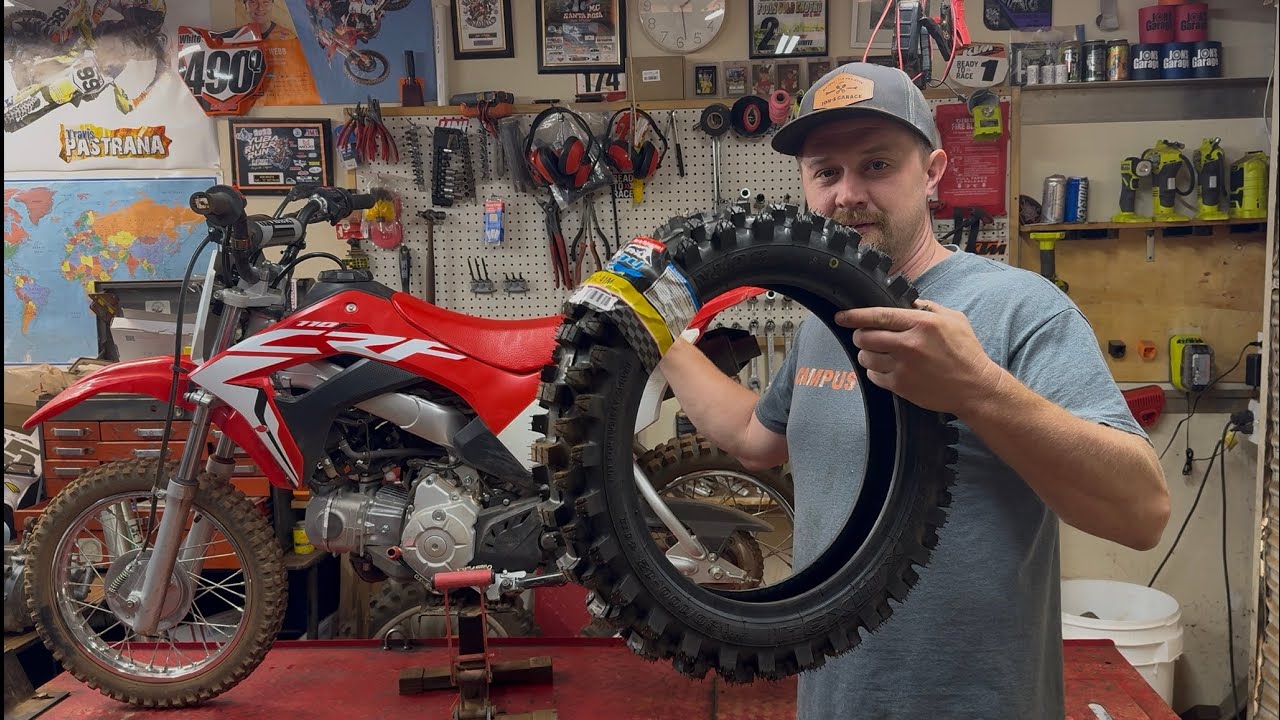 CRF110 Rear Tire Change