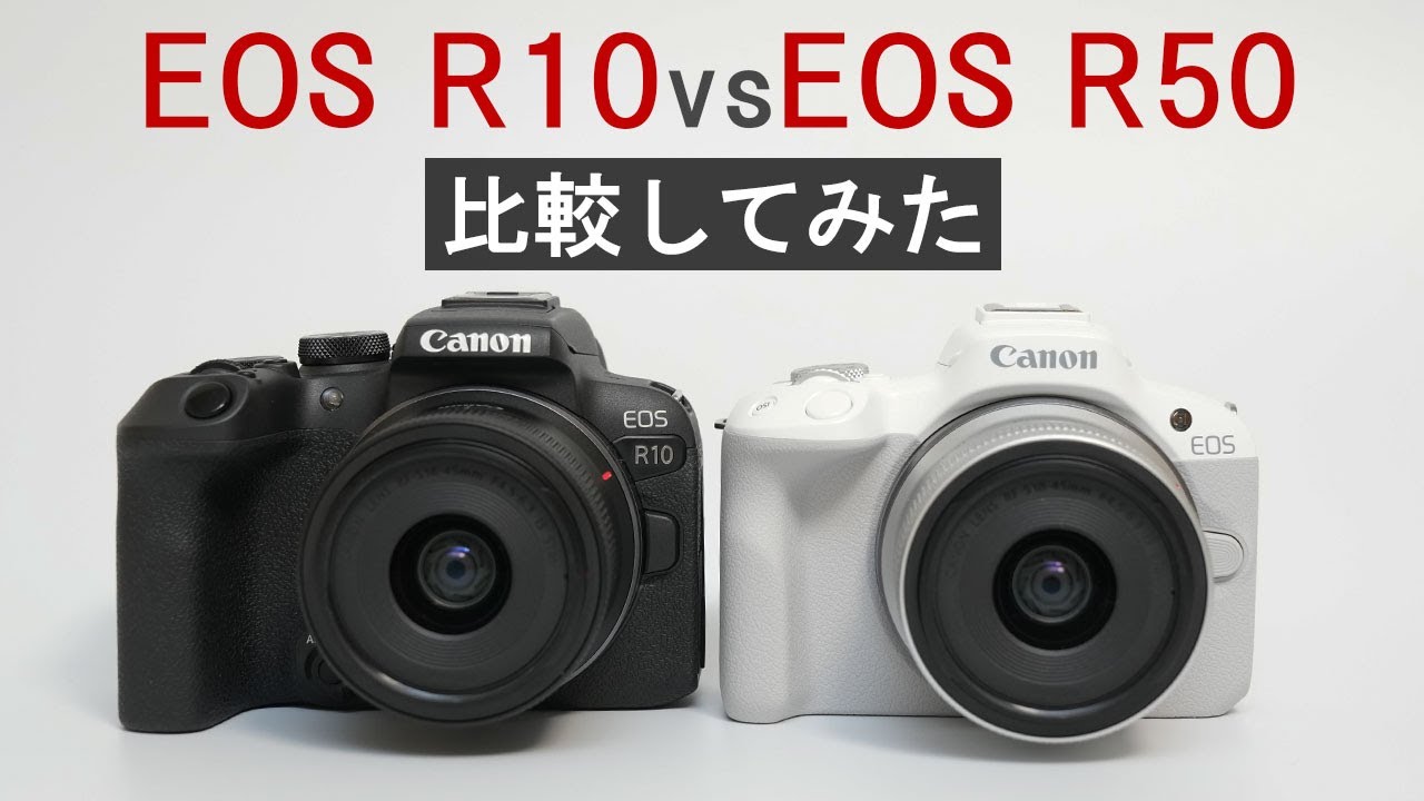 Canon EOS R10とEOS R50を徹底比較レビューしてみた