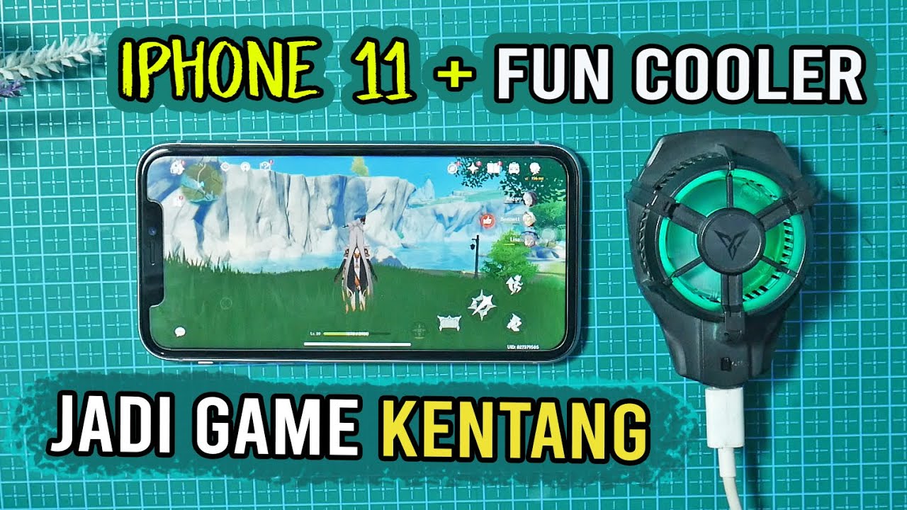Genshin Impact jadi Kentang , iPhone 11 + Fun Cooler Flydigi Dingin dan Lancar Tinggi 60 FPS