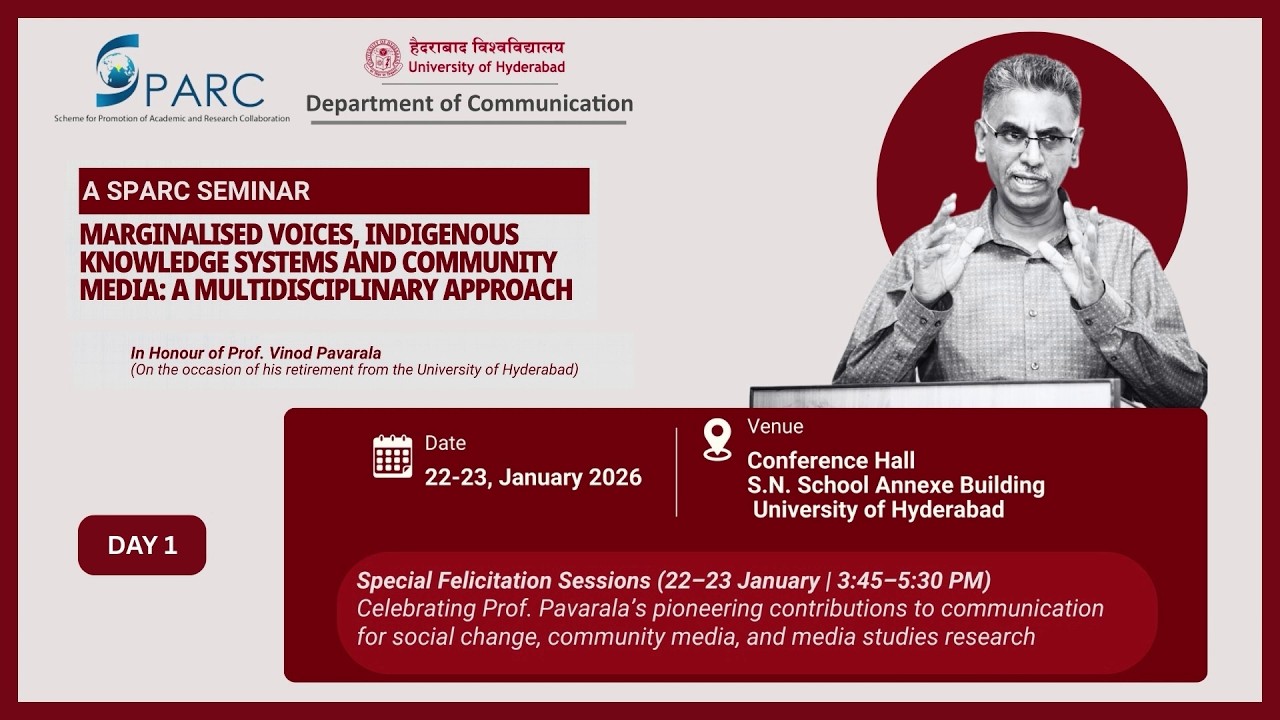 SPARC Seminar Day 1 – Marginalised Voices, Indigenous Knowledge Systems, and Community Media