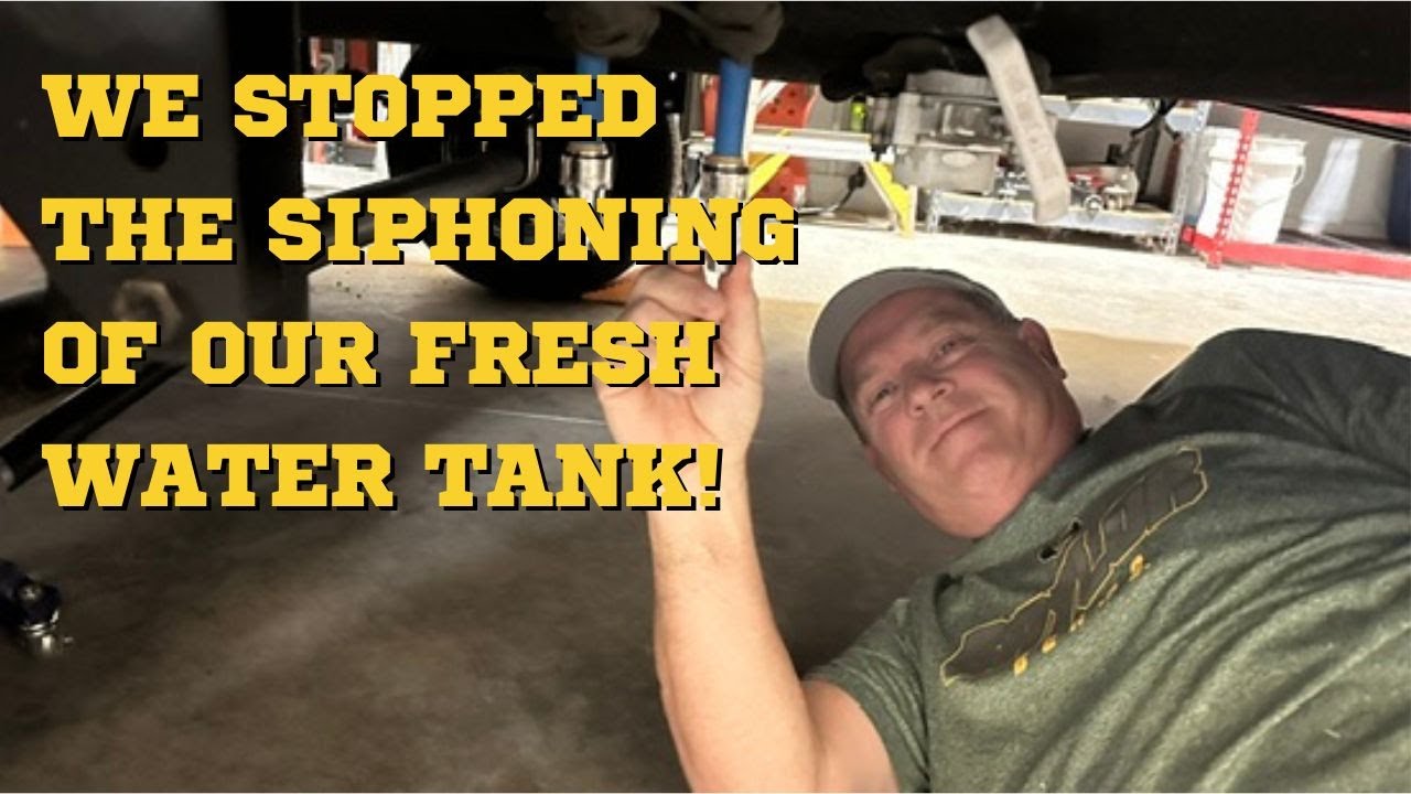 RV Fresh Water Tank Repair On Our Grand Design Imagine XLS 22 MLE