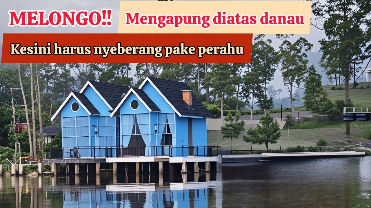 BARU‼️ Cabin Villa ESTETIK Mengapung di atas air danau Situ Cileunca | De Bloem Lakeview Pangalengan