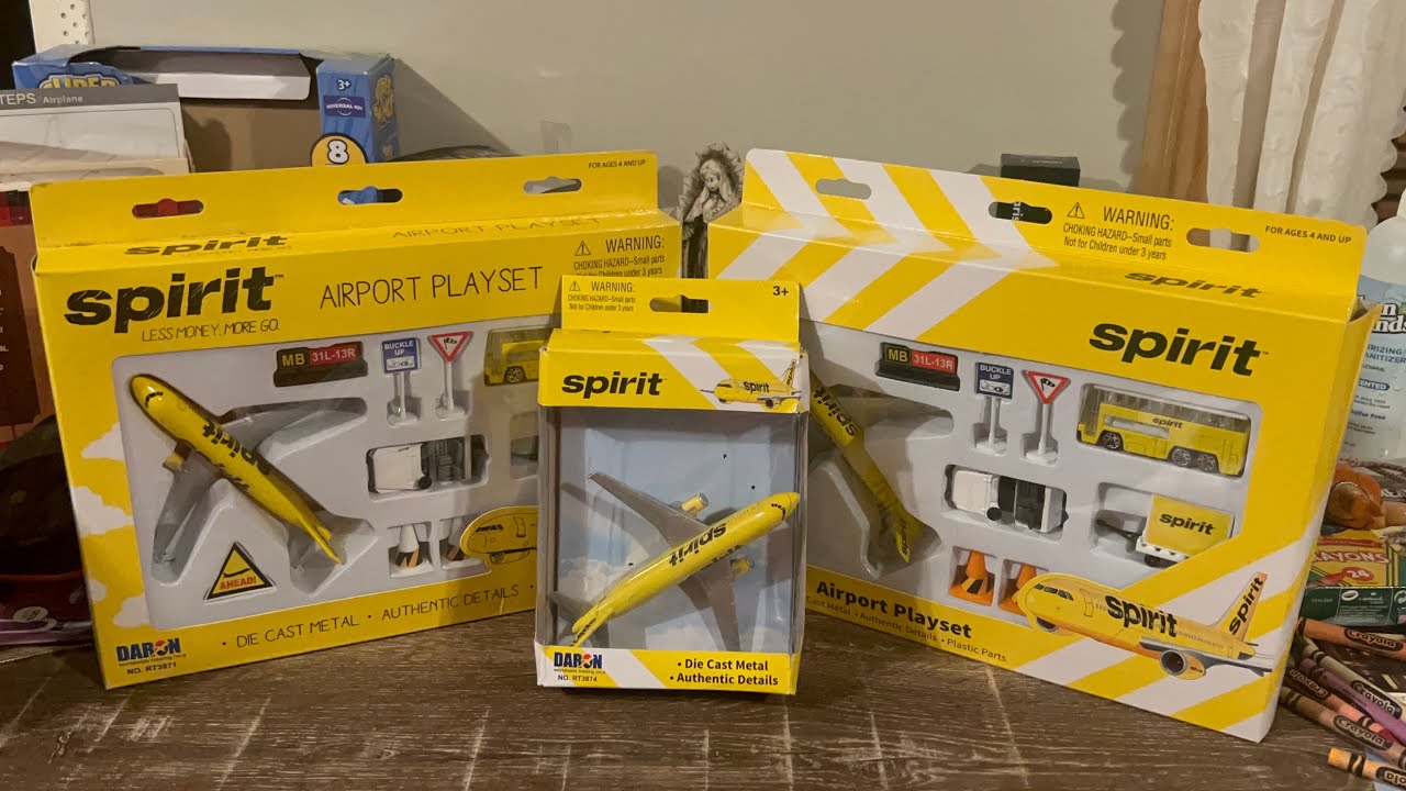 Spirit Airlines Airport Playsets & Single Model Unboxing/Reviewing By Daron!