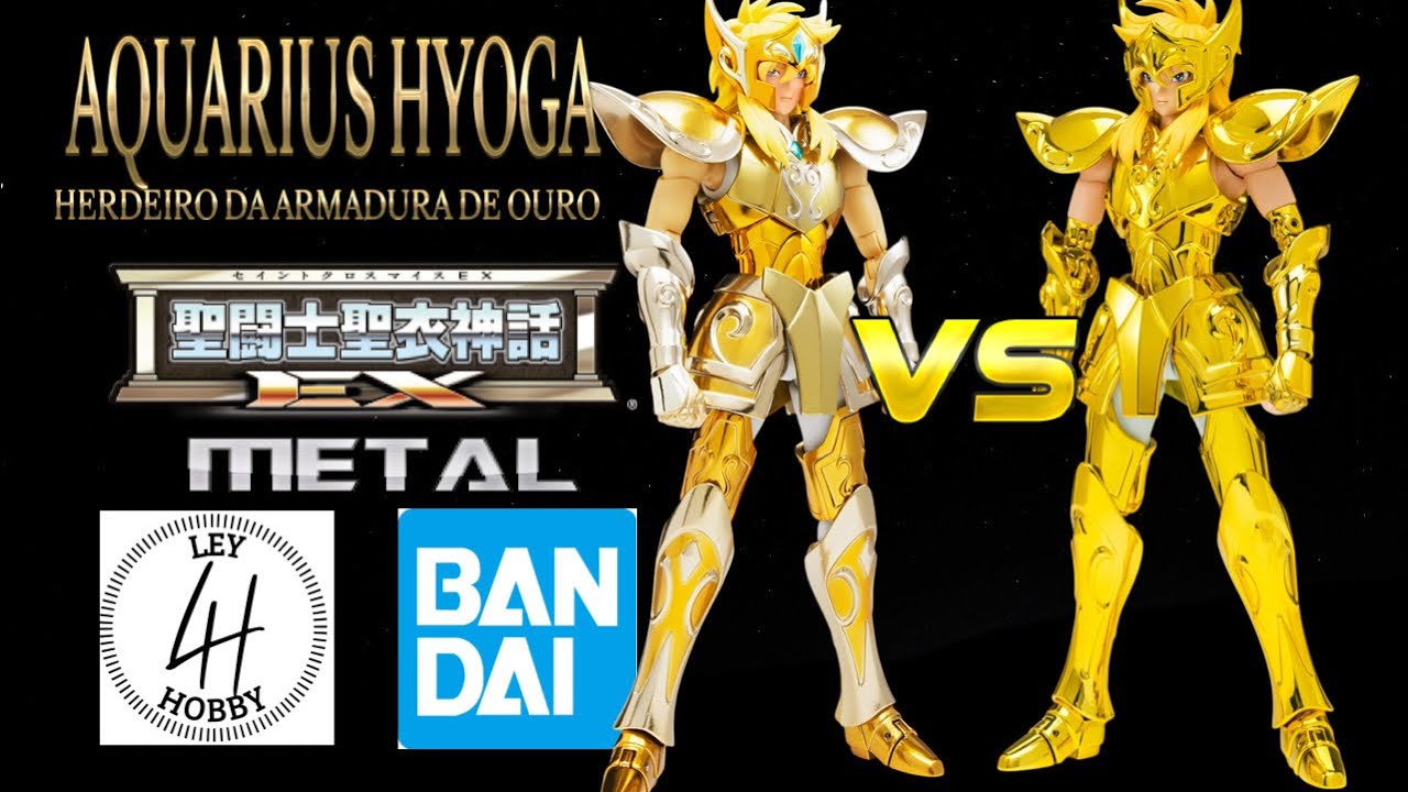 BANDAI CLOTH MYTH EX METAL AQUARIUS HYOGA INHERITOR VS EX AQUARIUS HYOGA