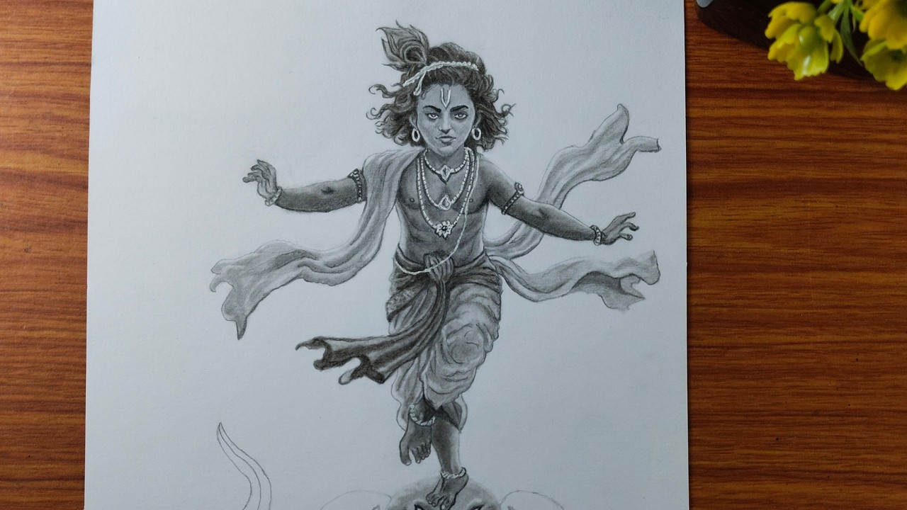 How to sheding of sri krishna #drawing #art #sketch #draw #artist #srikrishna #artist