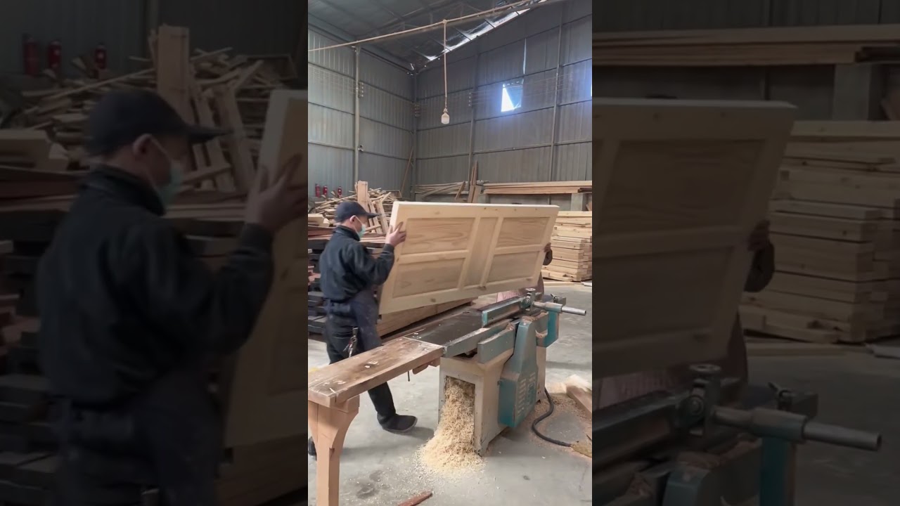 Factory Process - Solid Wood Door Production
