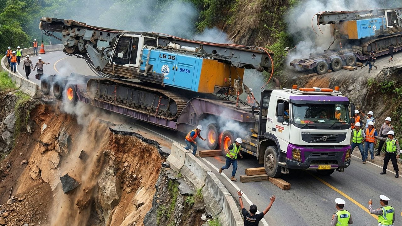BIKIN SESAK NAFAS !!! Menit Menit Mengerikan Truk Volvo Muatan 87 Ton Hilang Rem di Sitinjau Lauik