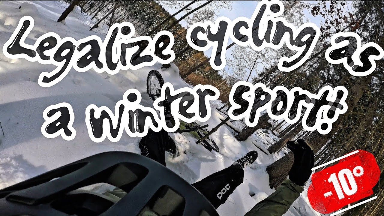 Extreme SNOW bike ride!