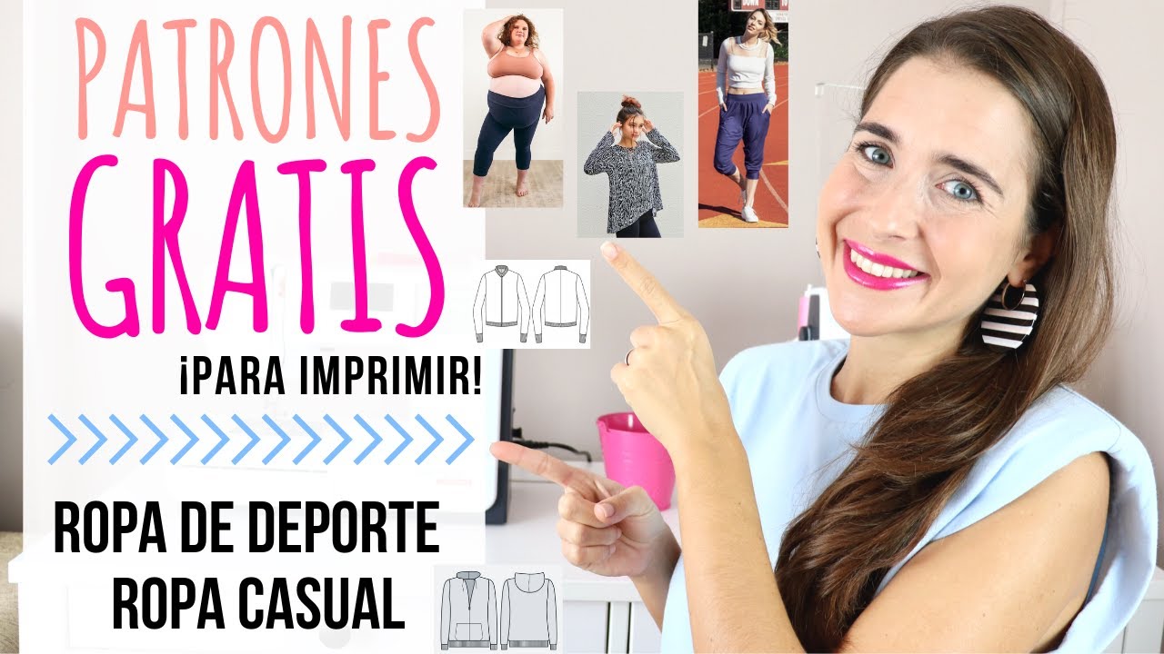10 patrones gratis para hacer ropa de deporte o ropa casual para mujer y hombre!