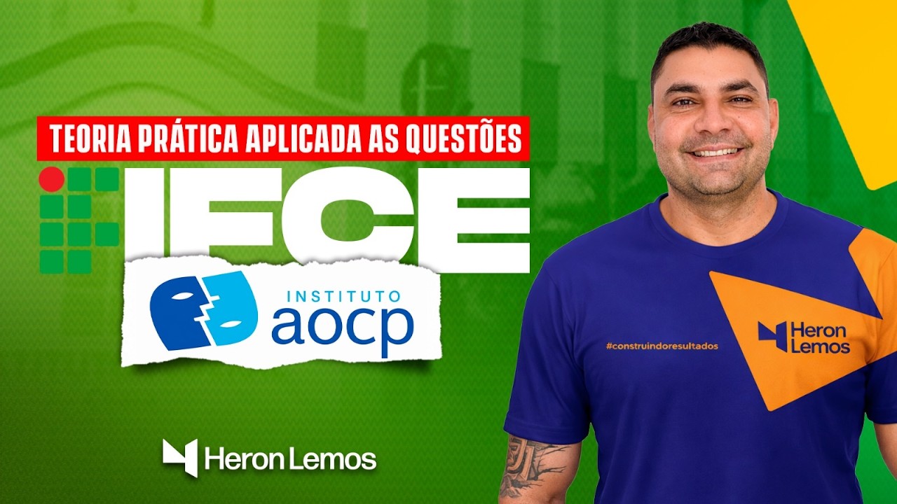 PÓS-EDITAL IFCE! RESOLUÇÃO DE QUESTÕES AOCP