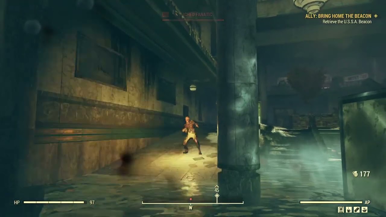 Fallout 76 | Knife Fights with Scorched inside Valley Galleria