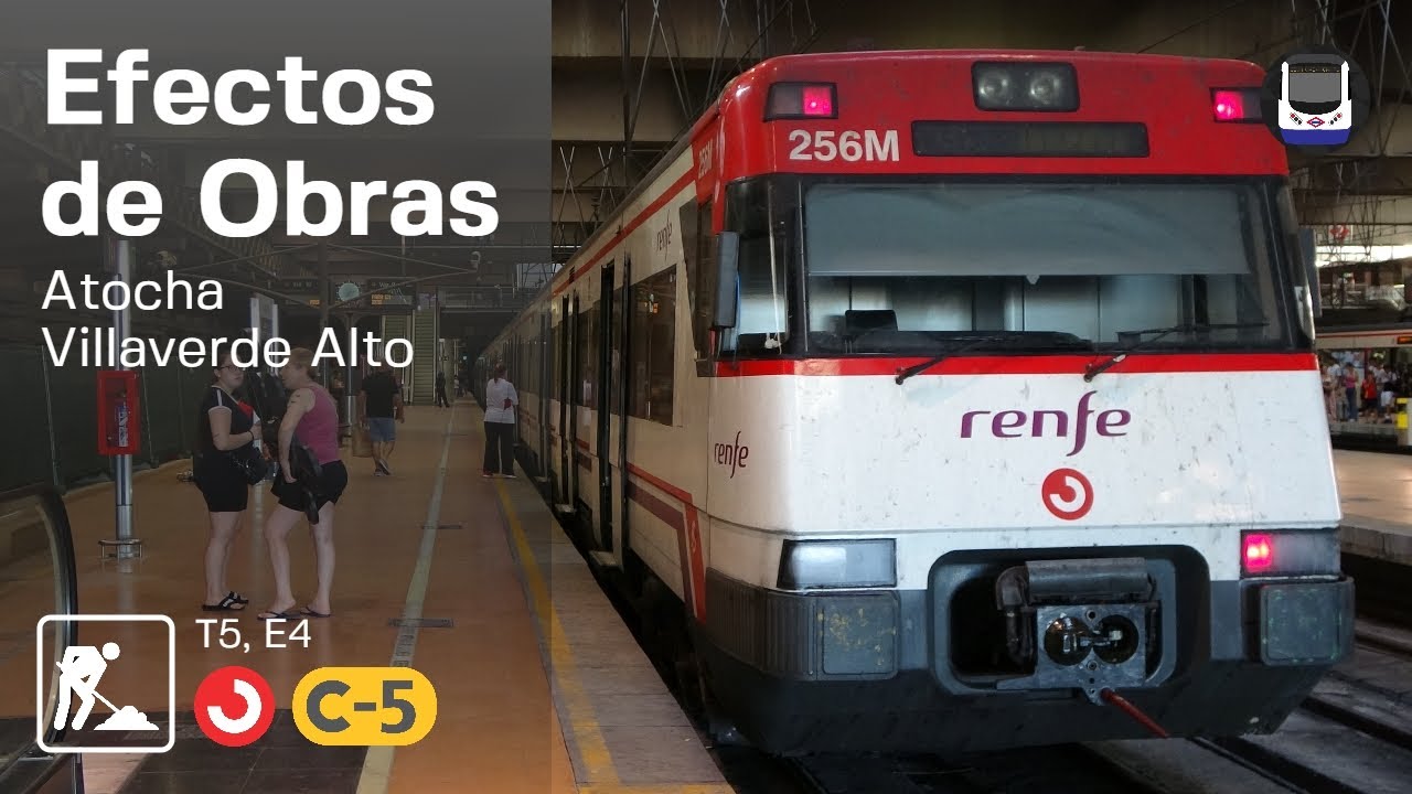 Corte entre Atocha y Villaverde Alto en línea C-5 | Efectos de Obras