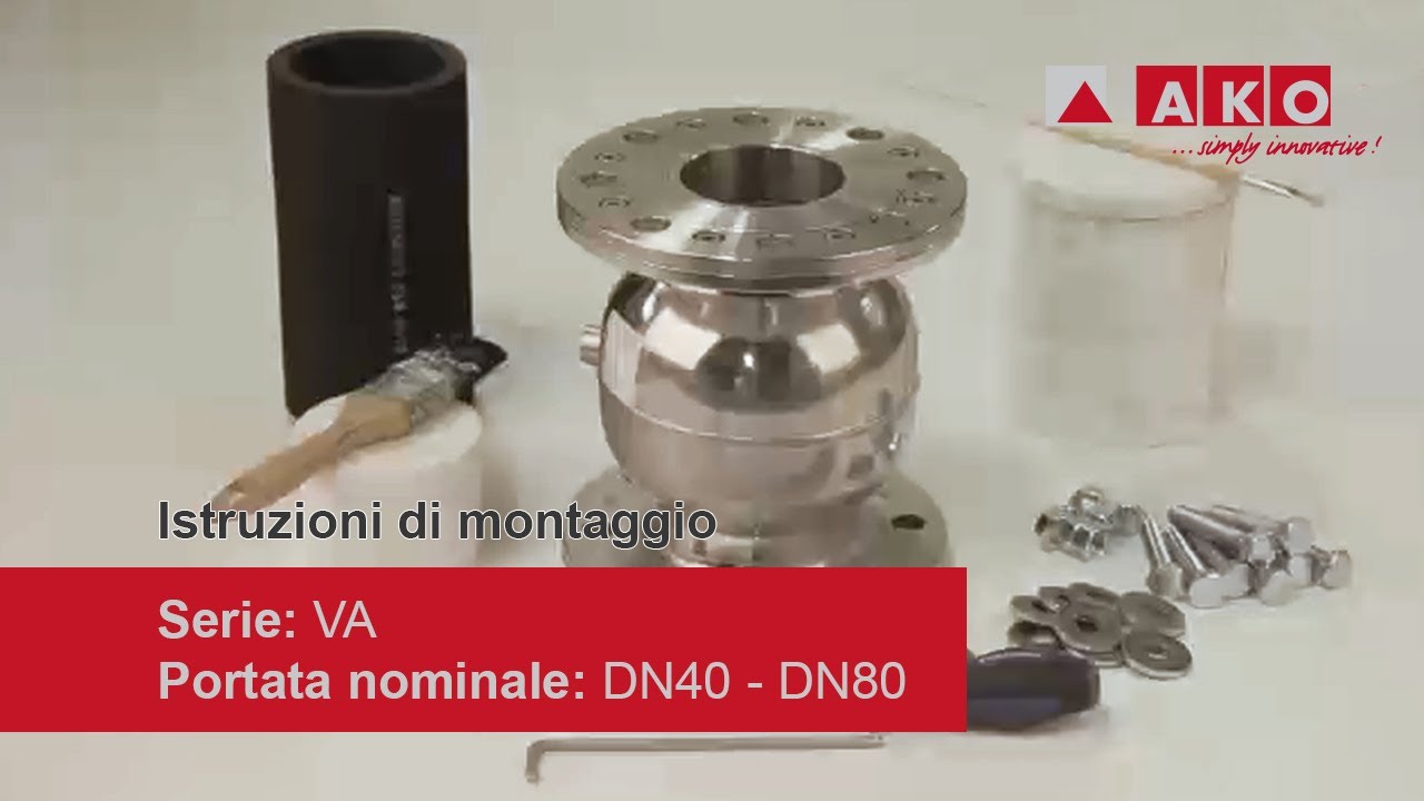Riparazione: valvola a manicotto AKO (pneumatica), serie VA, DN40, DN50, DN65, DN80