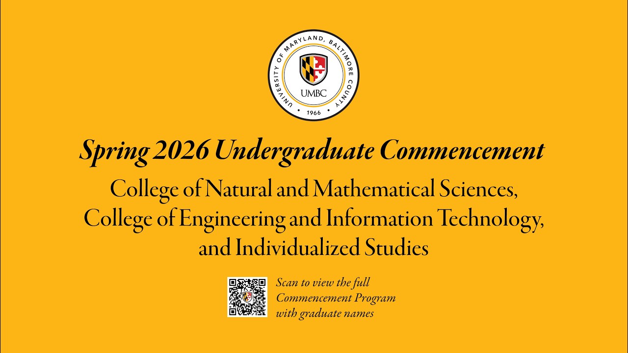 UMBC Spring Undergraduate Commencement 2026 (CNMS, COEIT, INDS)