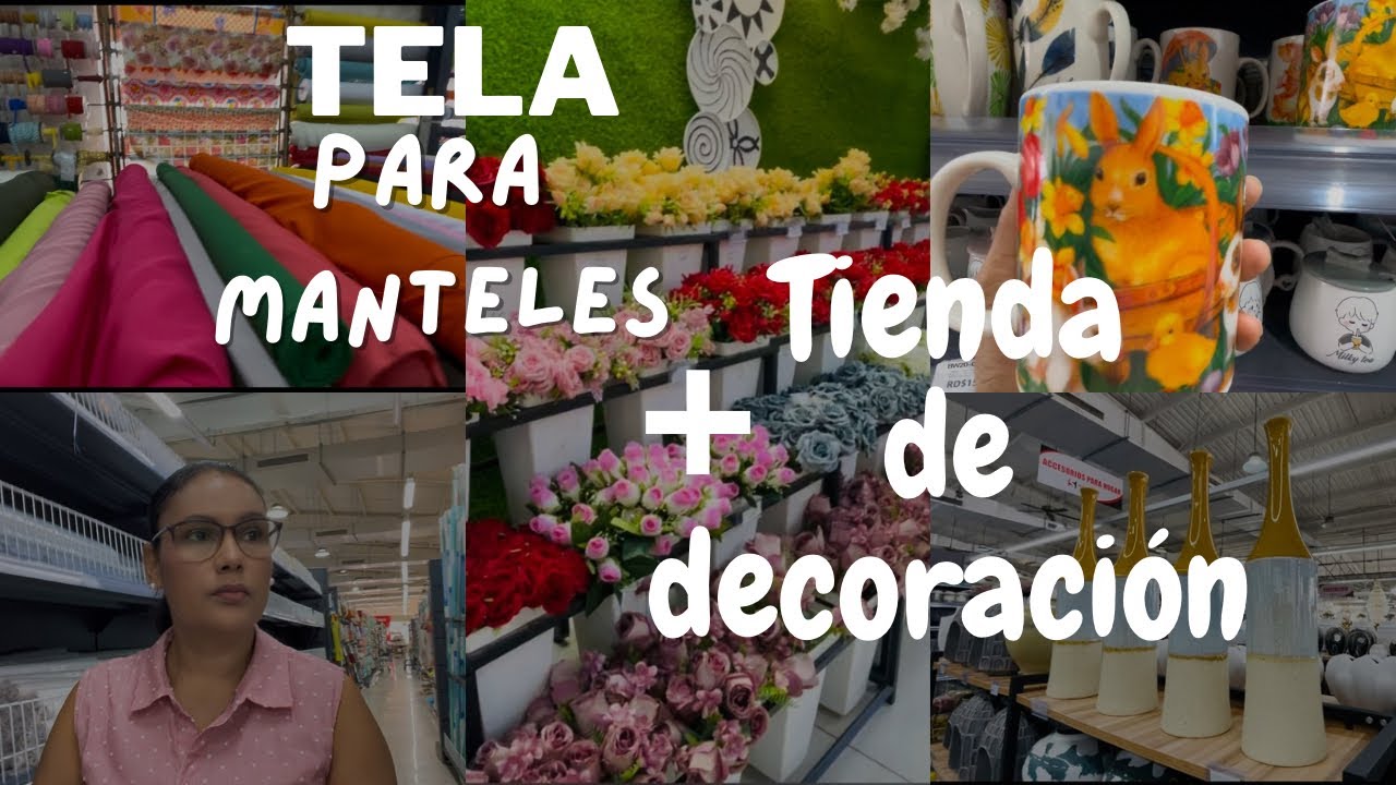 COMPRANDO TELAS PARA MANTELES/TOURS TIENDA🏬 DE DECORACIÓN ⚜️🎍