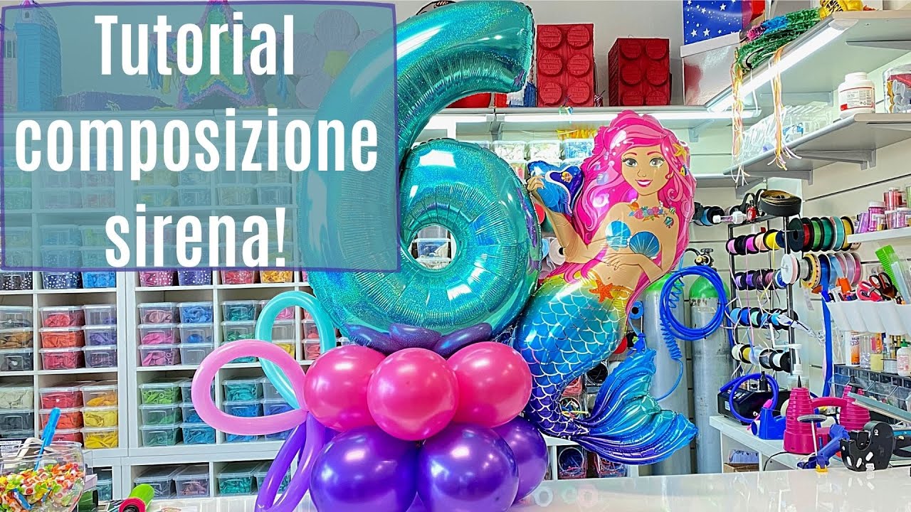 Tutoria balloon art sirenetta!