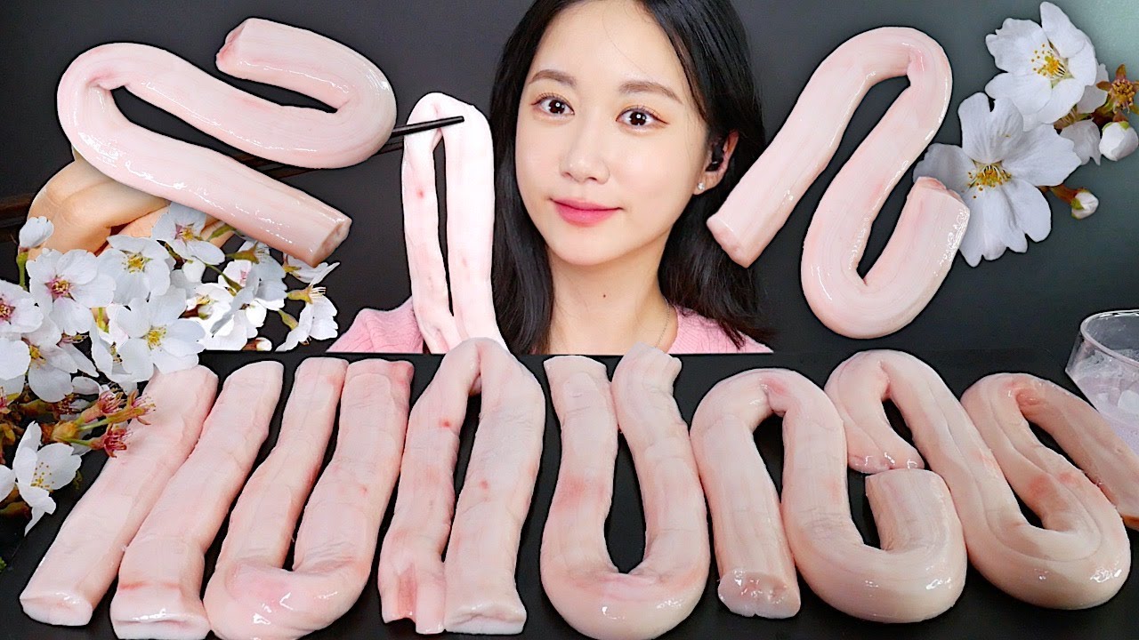 ASMR MUKBANG | ❄️Замороженная Говяжий Позвоночник❄️ Сырой Говяжий Позвоночник | eating