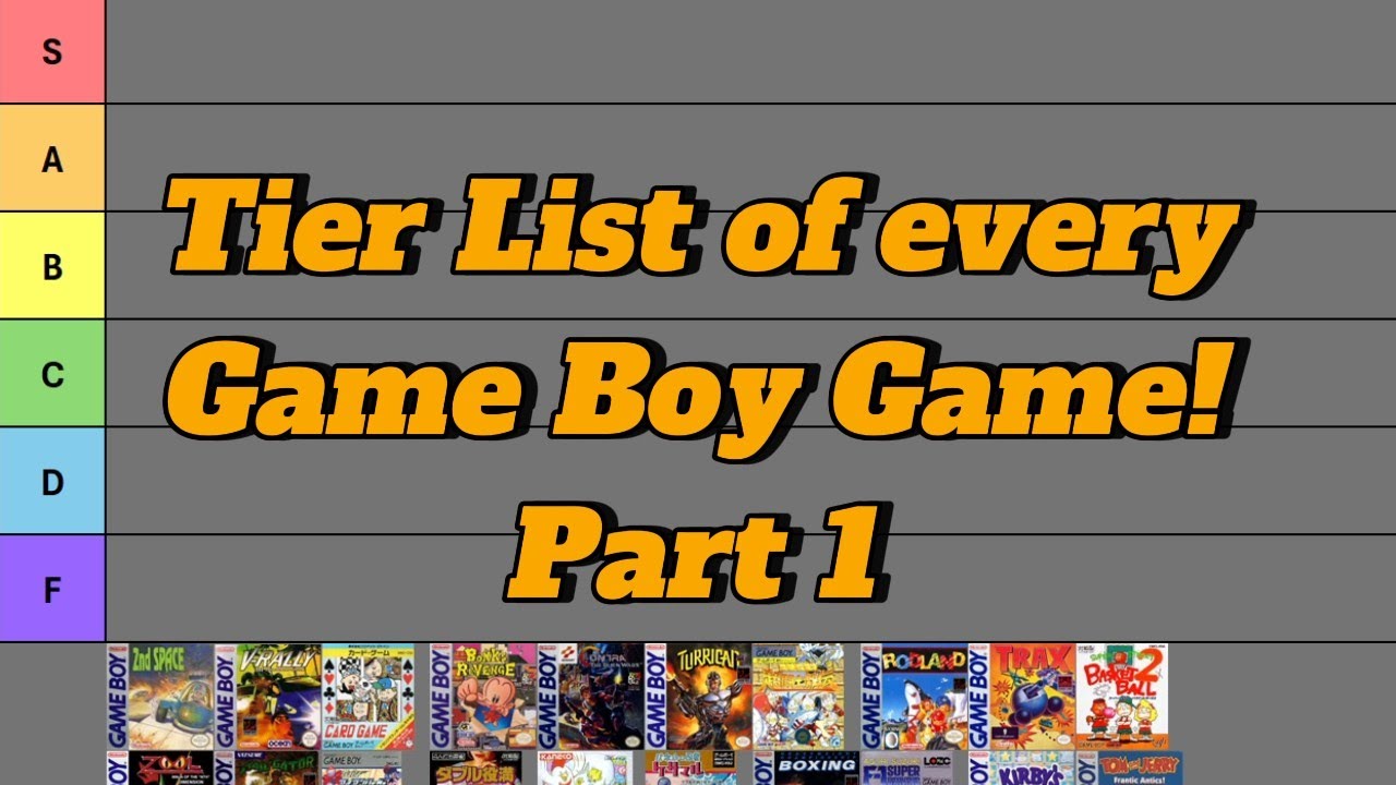 Tier List of every Game Boy Game! | Part 1