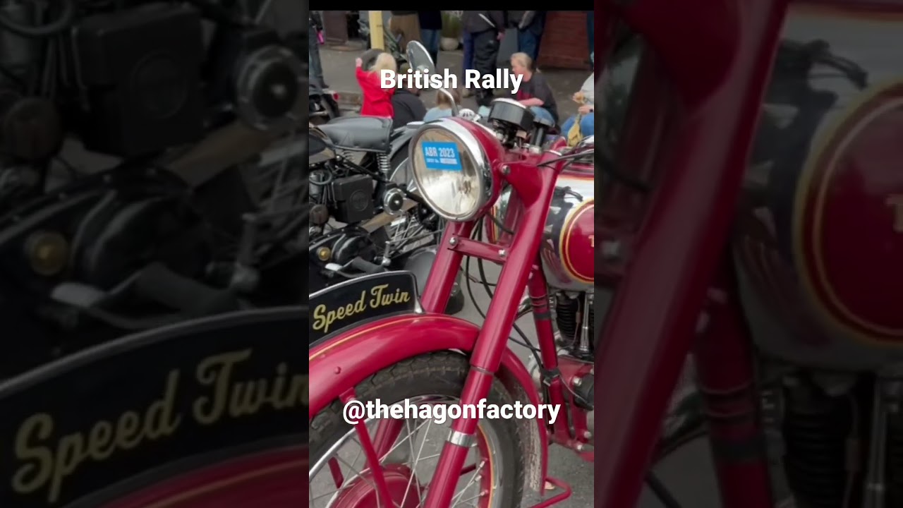 British Rally, very nice Triumph & Gold star BSA #motorcyles #trending #bike #engineering