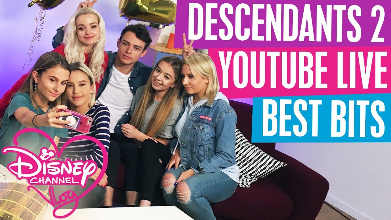 DISNEY CHANNEL VLOG | DESCENDANTS 2 YOUTUBE LIVE HIGHLIGHTS