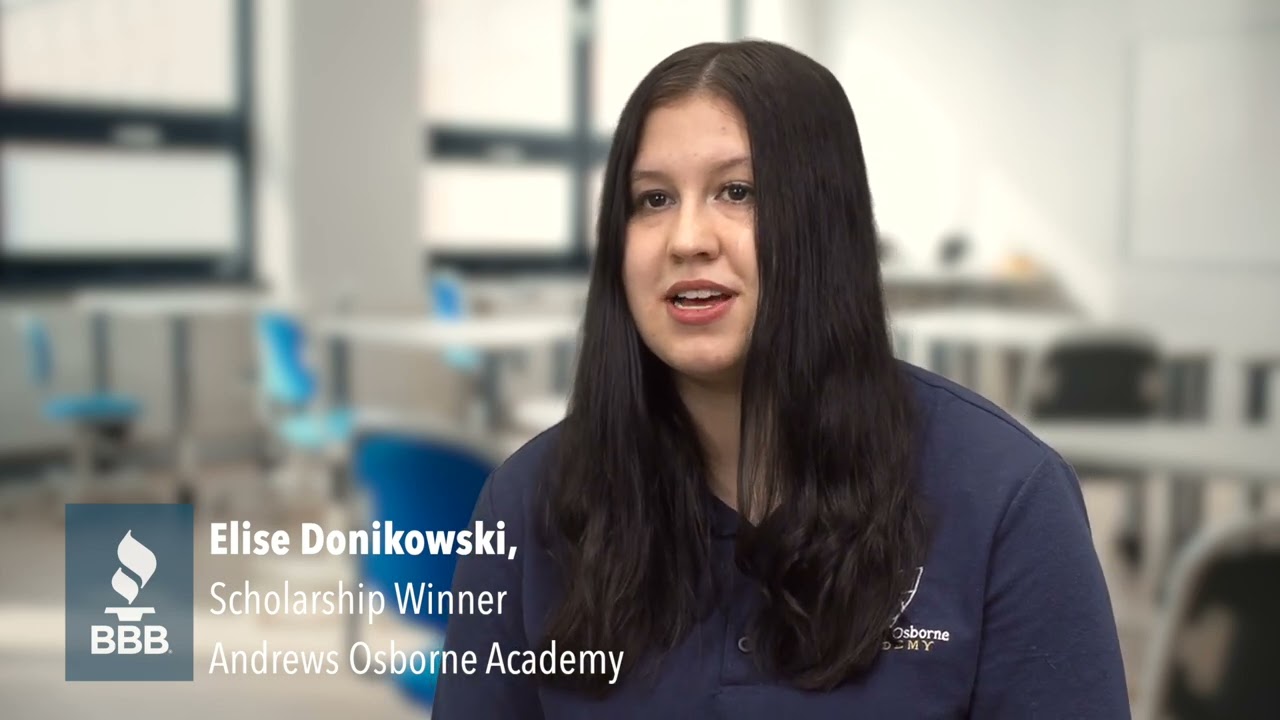 Cleveland BBB Students of Integrity 2022 Scholarship Winner - Elise Donikowski