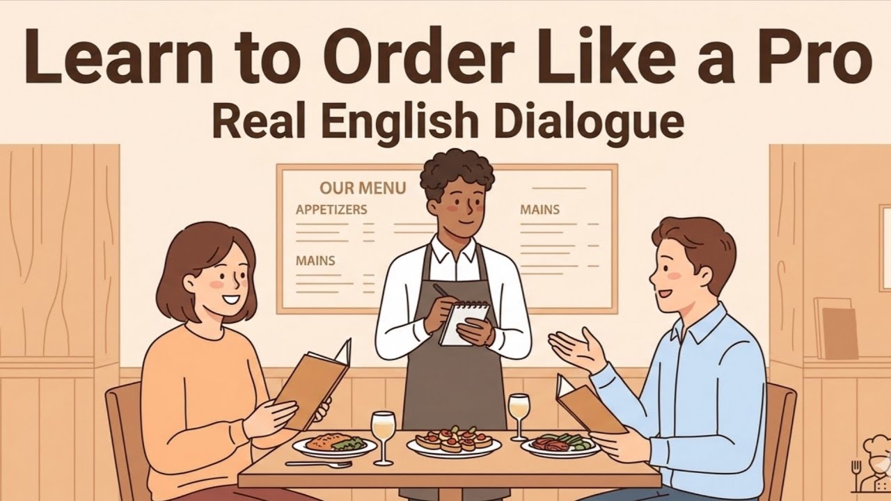 Practice English Speaking: Ordering Food 🍕 Easy & Slow Conversation | podcast english
