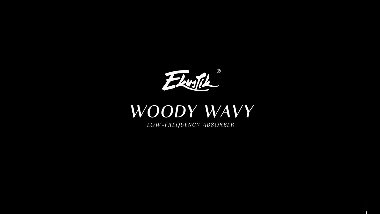 Ekustik Woody Wavy - Low-frequency Absorber (Bass Trap)