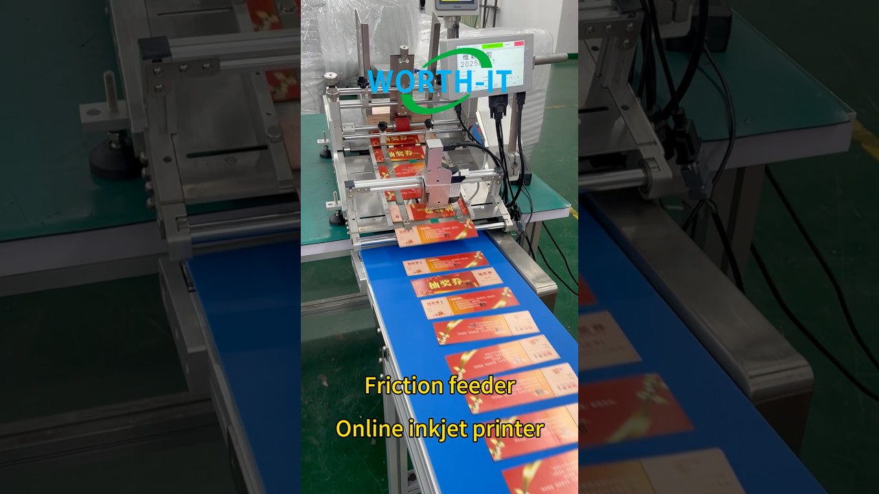 Friction feeder online inkjet printer