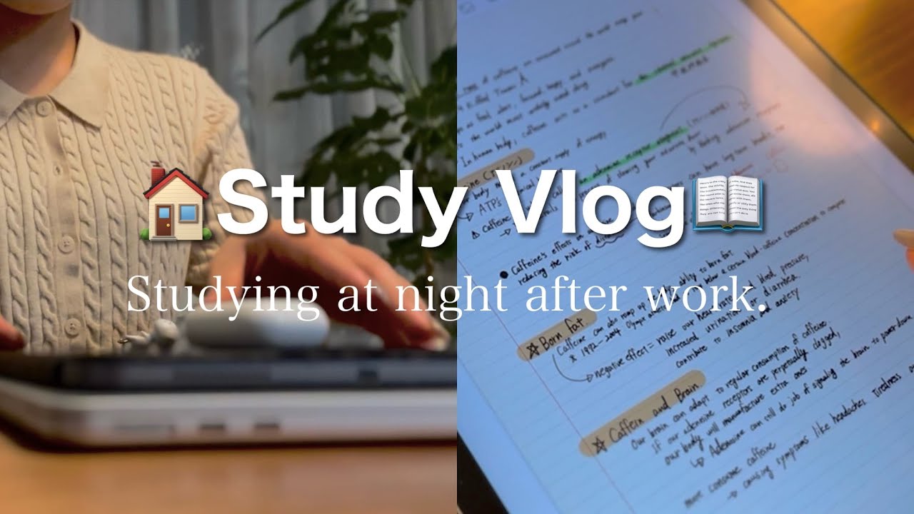 【Study Vlog】お仕事終わりに勉強する社会人の日常　YouTubeとchatGPT、シャドーイング、落書き、シロ　ブイログ