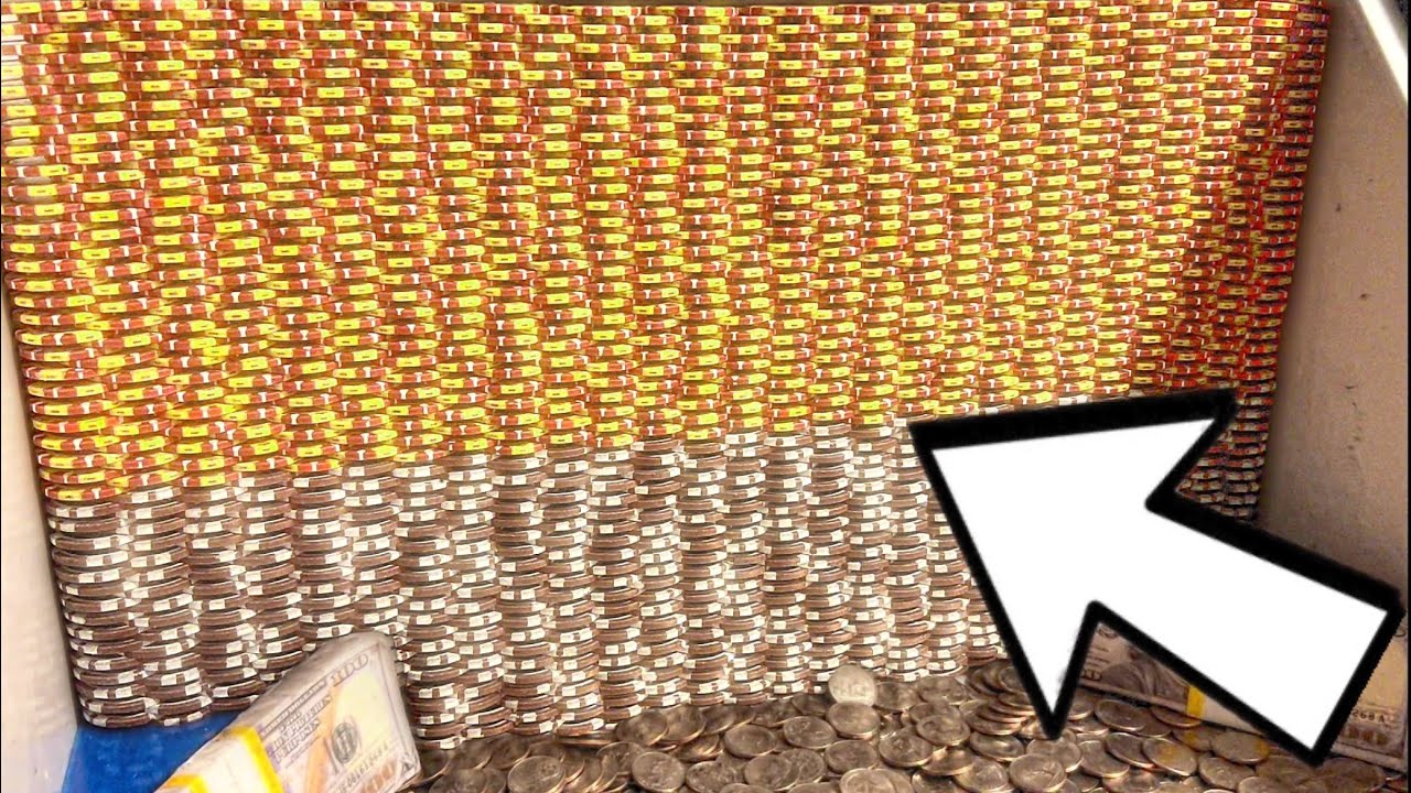 *BRAND NEW* WORLD’S LARGEST POKER CHIP WALL CRASH! HIGH LIMIT COIN PUSHER MEGA MONEY JACKPOT!