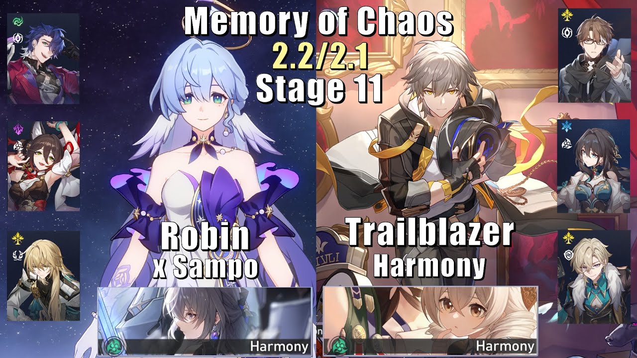 E0 Robin Sampo & E1 Trailblazer Welt | Memory of Chaos 11 | 2.2/2.1 | 3 Stars | Honkai: Star Rail