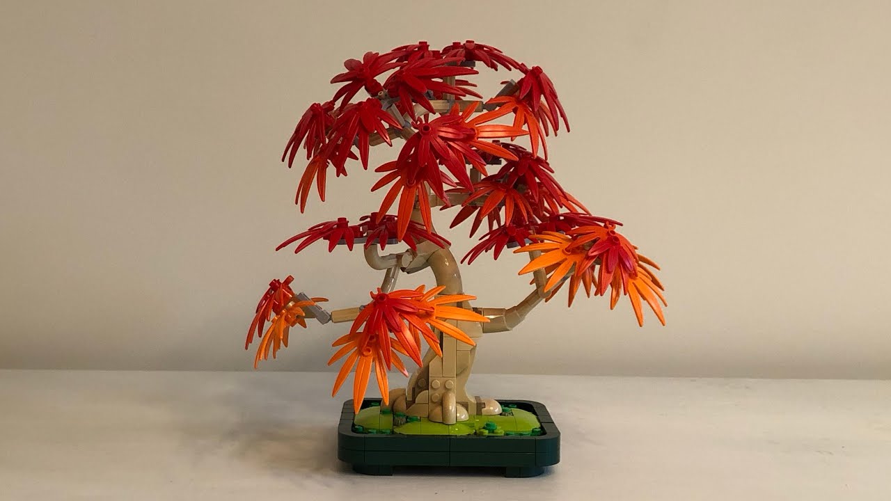Lego Botanicals 10348 Japanese Red Maple Bonsai Tree Speed-Build