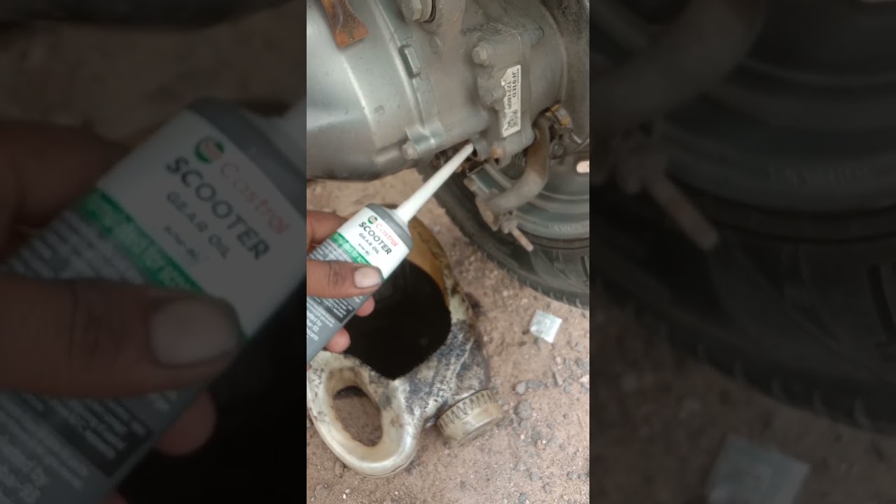 Honda Activa bs6 gear oil change#activa6gbs6 #gear #oil