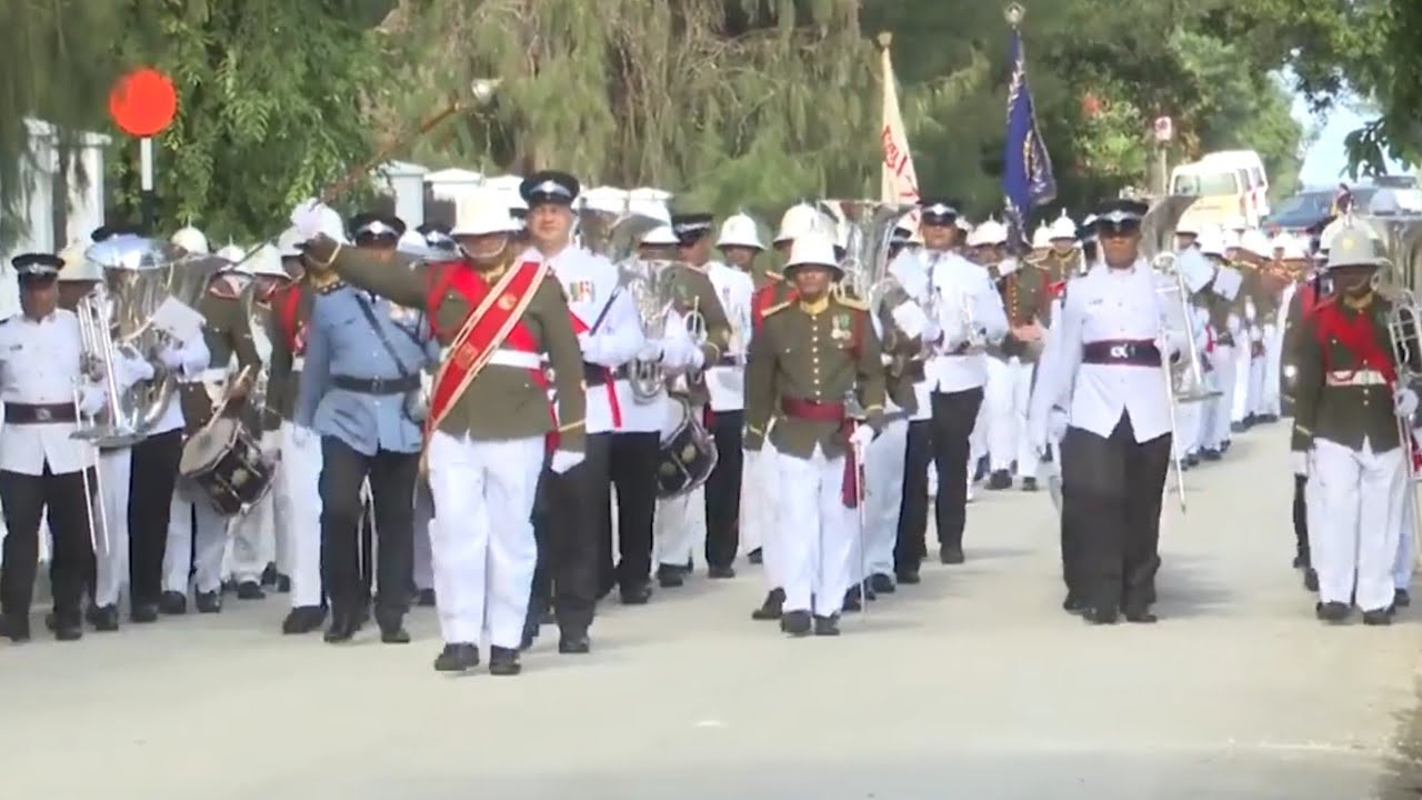 Tonga Military & Police Force Brass Band Parade To Mark The King Of Tonga Birthday 2023.