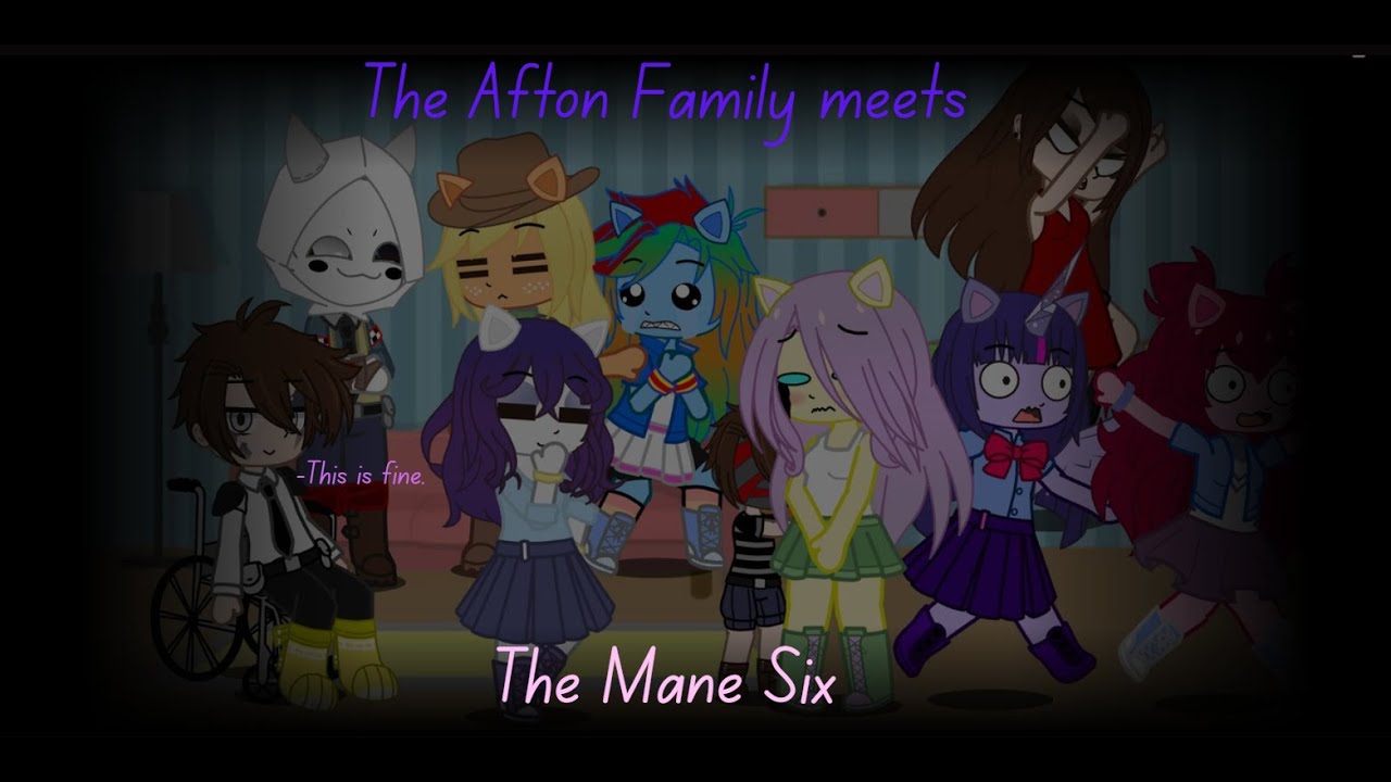 Aftons meet My Little Pony (FiM) | FNAF x Gacha (REMASTERED)