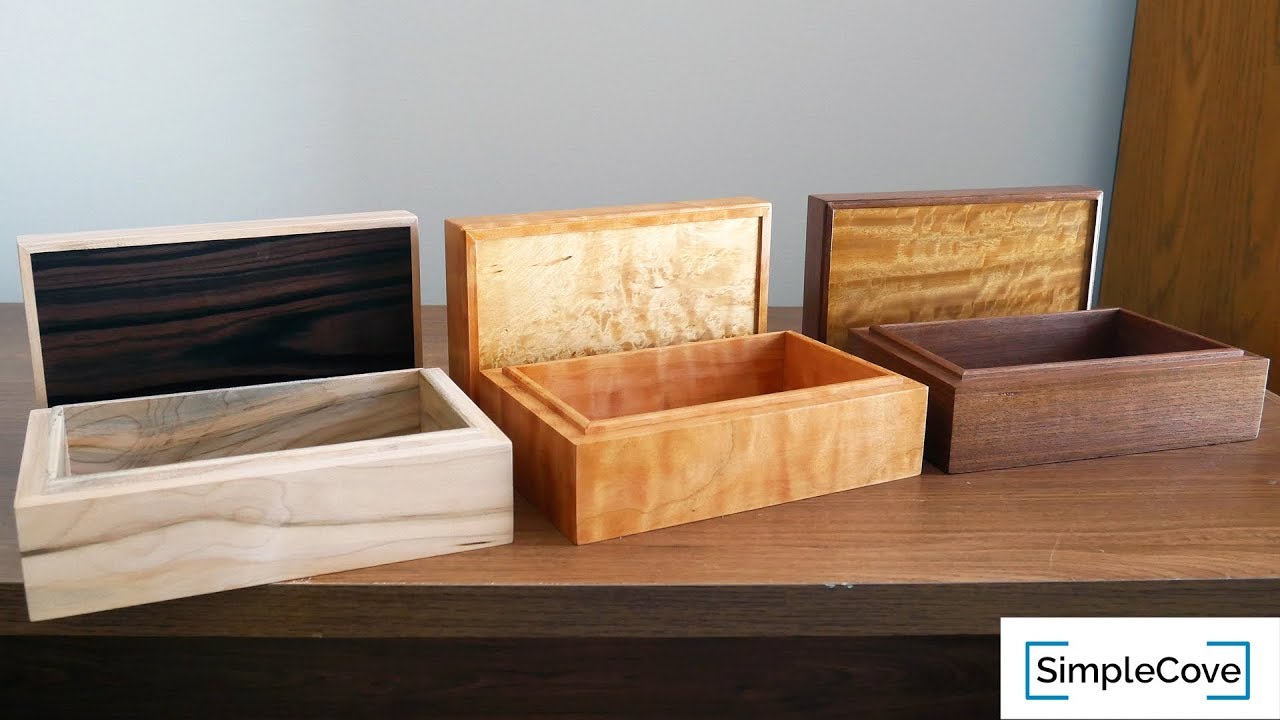 3 Different Veneered Boxes