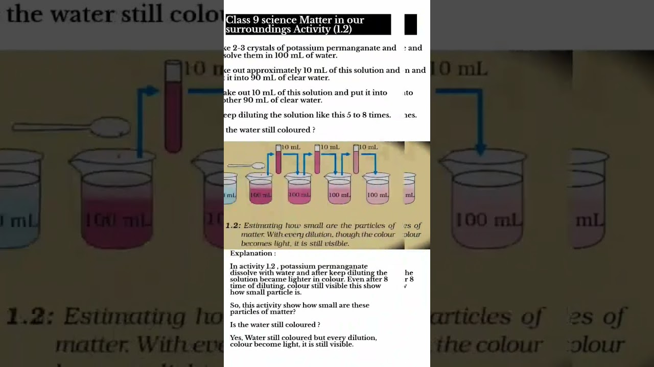 💥 Activity 1.2 Class 9 Science | Matter in Our Surroundings Explained! #Shorts