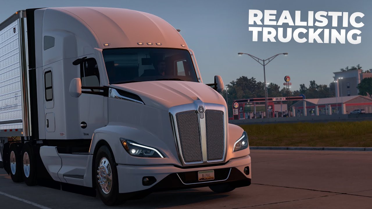 Realistic Trucking - Kenworth T680 with Mods - ATS 1.49 - Texas - Oklahoma