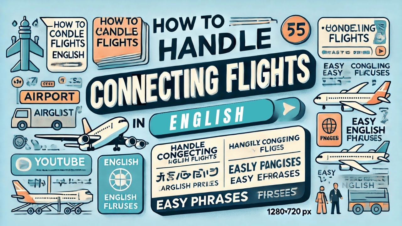 50.⏰How to Handle Connecting Flights in English  Easy Phrases #airport