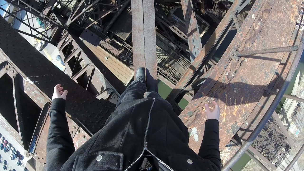 Climbing a Rusty Bridge (St. Charles Airline Bridge, Chicago)