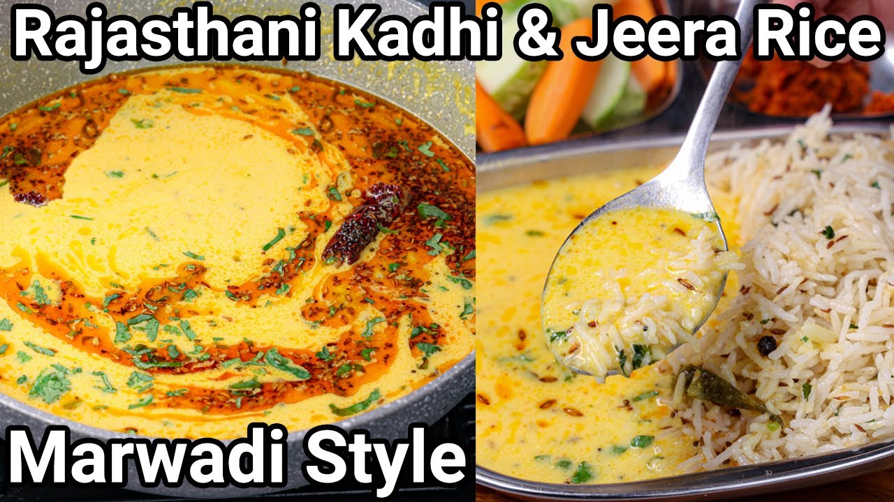 Authentic Rajasthani Kadhi Recipe & Jeera Rice Combo | Marwadi Kadhi | राजस्थान की शादियों वाली कढी