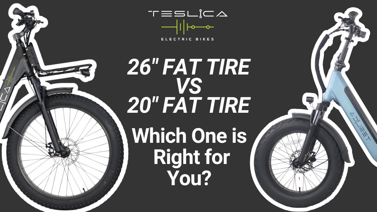26-Inch vs. 20-Inch Fat Tire E-Bikes: Which One is Right for You?