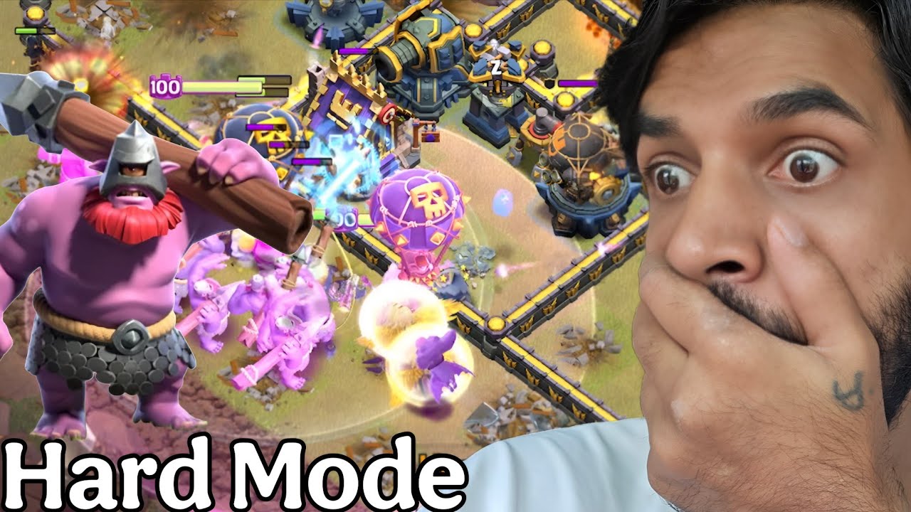 Most Insane Strategy For Hard Mode | Clash of clans | Coc